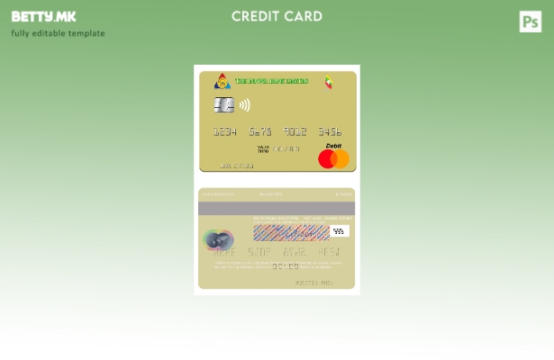 Модерен стил шаблон за мастер картички Myanmar Innwa Bank Limited